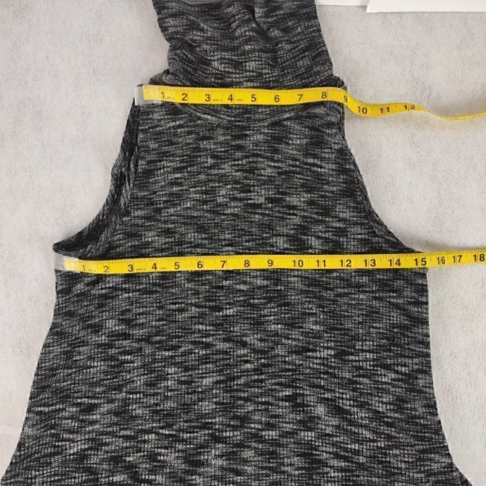 Alya Turtleneck Sleeveless Midi Black, Gray Dress Size XS - Picture 8 of 11